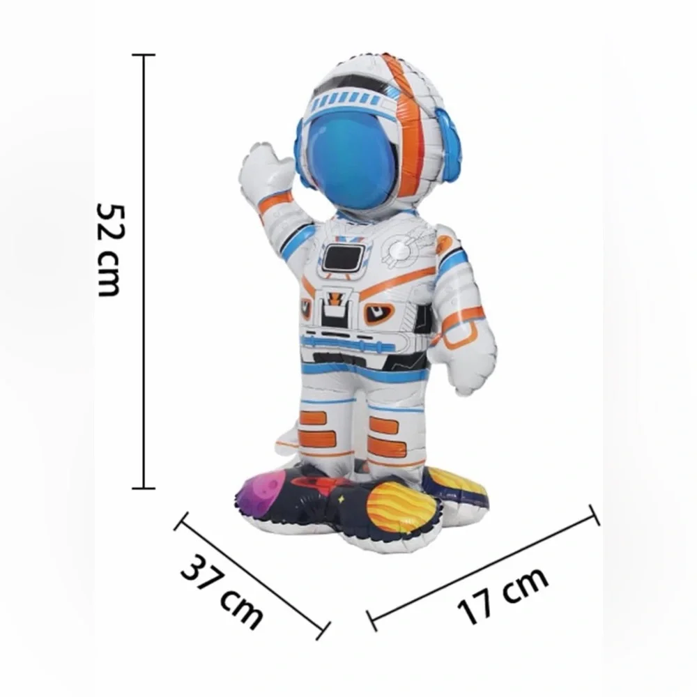 Inflatable Spaceman Astronaut Balloons Base Standing Foil Balloon Boys Space 20 - Picture 4 of 6